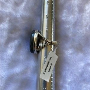 NWT! Labradorite 925 Sterling Silver Woven Ring